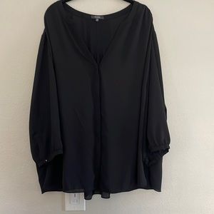 COPY - NYDJ black pintuck blouse 3x